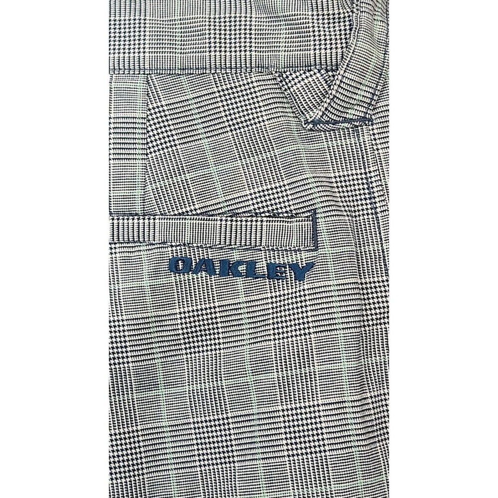 Oakley Pants Mens 34W‎ Grey Plaid Straight Leg Golf Casual Slacks Trousers - Picture 6 of 10